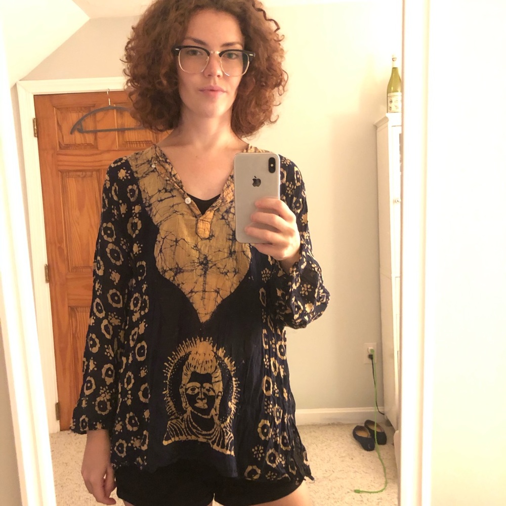 Batik Tie Dye Long Sleeve Too
